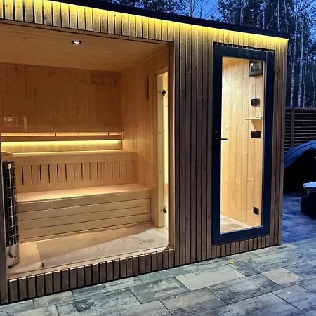 Dom Na Brzegu Ciszy Sauna, Balia